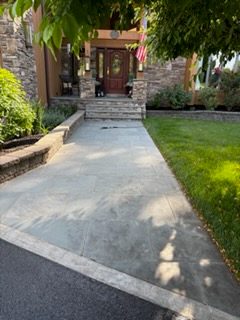 Bluestone walkway
